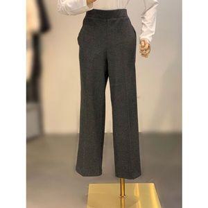 [갤러리아] ab.f.z 다크그레이 백밴딩 기모 일자핏 슬랙스  정장팬츠 ACZ1HP44A