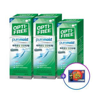 옵티프리 렌즈세척액 퓨어모이스트 420mlx2개+300mlx1개_핫팩1개