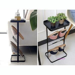 슬리퍼정리대 신발 실내화 거치대 현관 3단 신발장 선반 수납장 거실화 걸이 보관 간이 꽂이 국산 모양jkl9