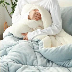 [보리보리/아망떼]소울메이트 플란넬 극세사 겨울 차렵이불 베개세트SS