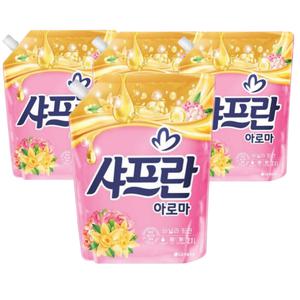 샤프란 아로마 섬유유연제 바닐라 핑크 리필 2.1L 6개