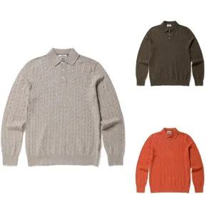 [롯데백화점]올젠 올젠 케이블 카라 스웨터 3종 ZOE4ET1308