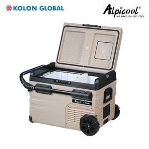 [코오롱 공식판매] 알피쿨 Xpro35 샌드베이지 차량용냉장고 캠핑냉장고 코오롱수입 정식A/S 베이지 휴대용 이동식 차박