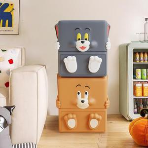협탁 침대사이드서랍장 톰과 제리 옆 테이블 간단한 작은 집 수납 캐비닛 침실 고양이 선반
