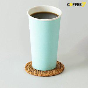 커피세븐 (컬러 종이컵) 480ml (16온스) 컬러컵-민트 1000개/1박스