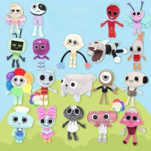 댄디의 세계 레인보우 쿠션 구브 파피 베블 박스텐 캐릭터인형