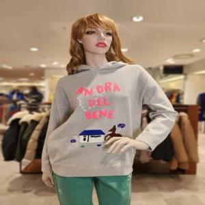 [베네통] 베네통 자수 후드 롱니트 BAKP04411