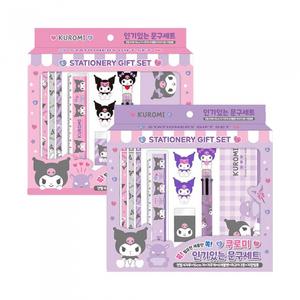 산리오 인기있는 신학기 문구 선물세트 쿠로미 6종 초등학교 입학 행사 선물 (160437)