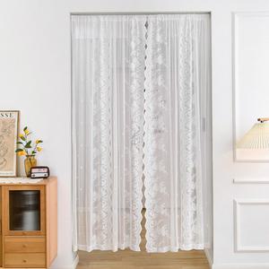 식당 레이스 바란스1.5m 커튼봉포함 화이트 중문가림롱커튼