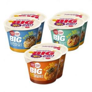 햇반컵반 BIG 치킨마요덮밥 313g 2p + 스팸마요덮밥 307g 치즈닭갈비덮밥 2p, 313g