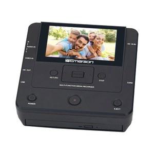 4.3인치 LCD 화면이 있는 에머슨 EMT-1200 멀티미디어 레코더: 휴대폰에서 DVD, USB 또는 메모리 카드로 비디오, 음악 및 사진 기록 - HD 미디어 출력, 앱 통합 액세서리 포함