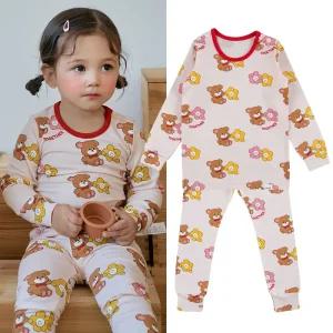 블룸베어 싱글스판내의 유아 아동 실내복 잠옷 아기내복 상하의세트