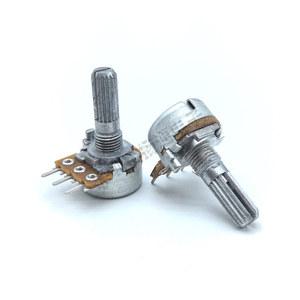 ALPS RK163 시리즈 회전 전위차계 단일 유닛 3 핀 B10K B50K B100K 파워 앰프 볼륨 , 20MM 플럼 샤프트, 1