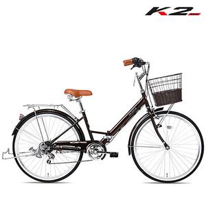 2025 케이투바이크 클래식 접이식 여성용자전거 쉘리FD 26인치 7단 미조립
