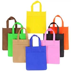 포켓 부직포가방(중) 대형마트가방