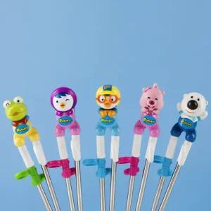 에디슨 입체스텐 젓가락 1단계(뽀로로/패티/크롱/루피/포비)(3세이상) 4개