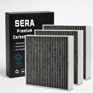 3개 1세트 SERA 활성탄 차량용 에어컨 필터 프리미엄 자동차 향균 필터