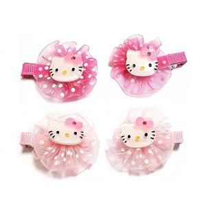 키티 머리핀]집게핀/똑딱핀/고무줄/머리끈/헤어핀