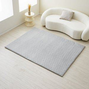 [한일좋은자리] 탄소섬유 토퍼 접이식 매트리스 사계절용 라이트그레이 더블