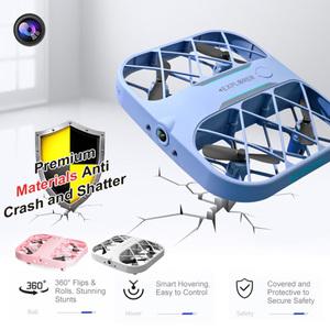 JJRC H107 미니 드론 포켓 UFO 소형 리모컨 비행기 장난감 소년 카메라 실시간 변속기 쿼드콥터 8K 4K