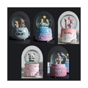 크리스탈 오르골 스노우볼 워터볼 5종 LED조명 무드등 집들이 선물