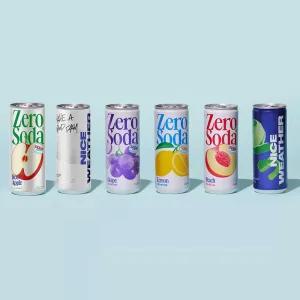 클룹 제로소다 250ml 24입 (포도/레몬/청사과/복숭아/소다/레드애플)