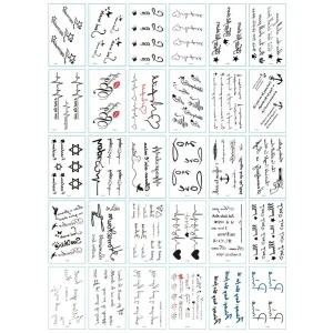 타투스티커 스티커 나비타투 셀프 축제 파티용품 소품 A세트
