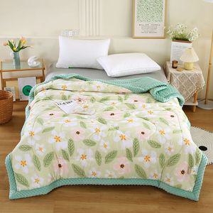 기숙사 이불 양털 대두원단 겨울 싱글 봄가을 면이불 따뜻한 더블 부드러운 1인