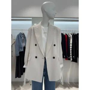 갤러리아 [25 여름] 린넨 블렌드 테일러드 더블 자켓 (Z252MSF012)