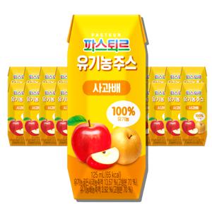 파스퇴르 유기농주스 사과배 125ml 24개