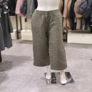 [트리아나] 소고 허리밴딩 퀼팅솜와이드팬츠AK4XA13