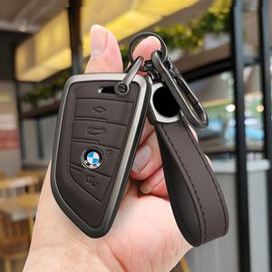 BMW X5 차 키 케이스 가죽 스마트 홀더 B-01