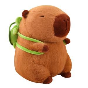 동네일등 동물봉제 거북이가방 35cm 카피바라 쥐인형 털인형