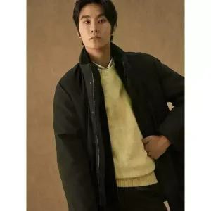 [빈폴] 하이넥 인셋 다운 코트 - 블랙 (BC4X30CD65)