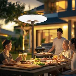 태양광 가로등 UFO 태양열 야외 전등 문주등 LED 전구 조명 정원 공원 가로등헤드 대형 2.5m