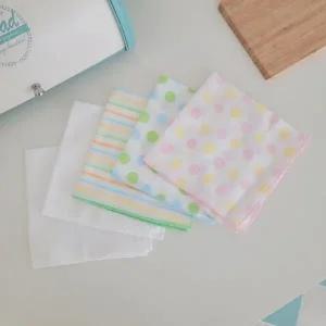 [보리보리/아이숲]거즈/순면 아기손수건  5장