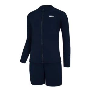 [아레나](센텀시티점)인스파이어 주니어 레저 집업 래쉬가드 세트 A4BB1BS82(NVY,BLK)