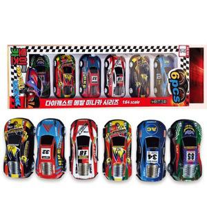 경찰차 폴리스 6P 다이캐스트 미니카 자동차 풀백카