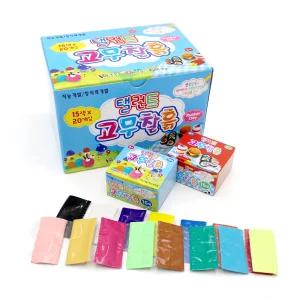 탤런트 고무찰흙 15색 20개입 1갑