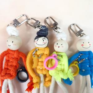 마크라메 걱정인형 립스틱 립밤 키링 만들기 DIY 립 틴트 케이스 고리 홀더 매듭 인형