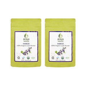 (USDA)유기농 인증 아라야 내추럴(인디고) 천연헤나 염색가루 2개