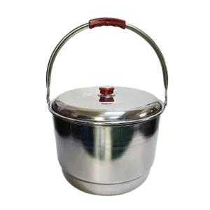 국산 스텐 인덕션 IH 들통 (4호)/깊은냄비/곰솥/찜냄비/대량조리/육수냄비/대형솥/빨래들통/행주수건삶는통