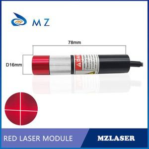레드 크로스 레이저 다이오드 모듈, 조정 가능한 포커싱, 브래킷 및 어댑터 산업용 기계 D16mm, 3V,
