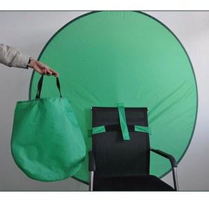 크로마키옷 녹색 라이브 방송 휴대용 배경 59 스크린 라운드 크로마키 접이식 150cm