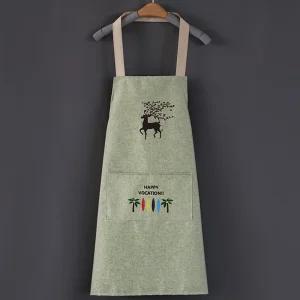 카페 주방 미용실 공방 바리스타 예쁜 앞치마 그린 /다용도？？치마/어린이집앞치마/보육교사앞치마