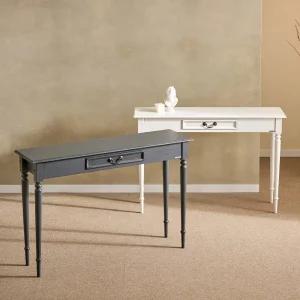 피어스 1 엔틱 슬림 원목 콘솔 테이블 화장대 2colors (그레이/화이트)