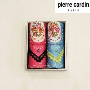 COT705_피에르가르뎅 나염 큐빅 2매 손수건 세트