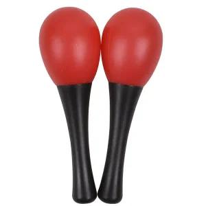 T 오즈 마라카스 빨강 51498 red 2pcs 1세트 음악 쉐이킹 리듬 악기 딸랑이 교재 교구