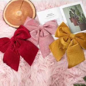 [3개 구매시 1개 추가] 크리스마스 완성 리본 장식 뉴트로 35cm 3컬러 트리 소품 용품 파티 벨벳 데코