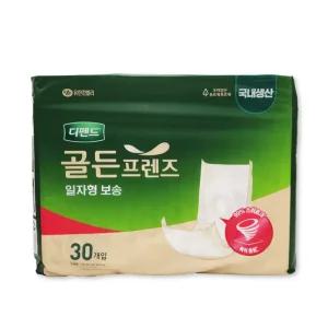 디펜드 골든프렌즈 안심 일자형 보송 속기저귀 30매 6팩